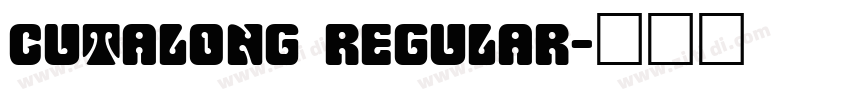 CutAlong Regular字体转换